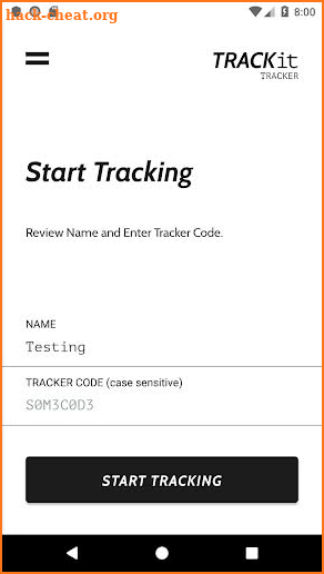 TRACKit Tracker screenshot