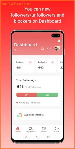 Trackly, Insights for Instagram, Unfollower screenshot