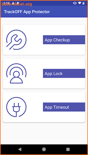 TrackOFF App Protector screenshot