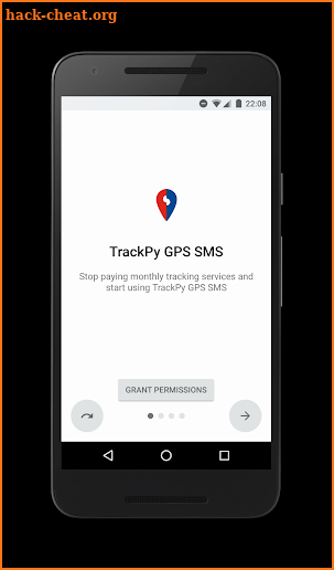 TrackPy GPS SMS screenshot