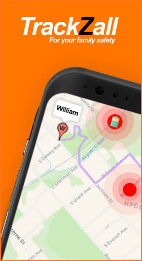 TrackZall - Family Locator & Safety: alert, video screenshot