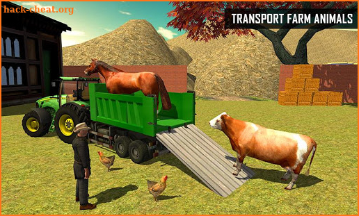 Tractor Driving Plow Farming Simulator Game screenshot