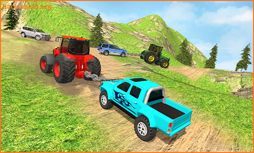 Tractor Towing Car Simulator Games screenshot