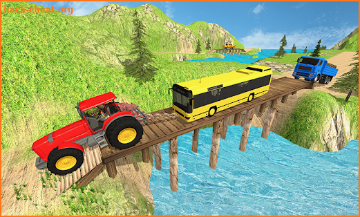 Tractor Towing Car Simulator Games screenshot