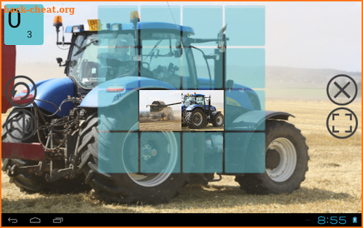 Tractors memory game screenshot