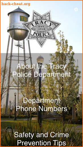 Tracy Police Department screenshot