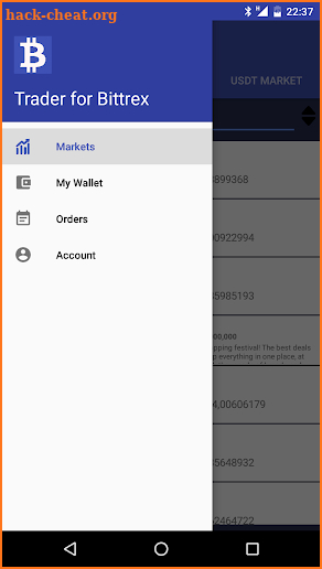 Trader For Bittrex, Bitcoin Trade screenshot