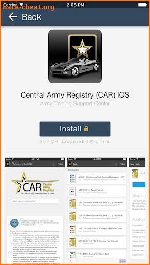TRADOC App Gateway screenshot