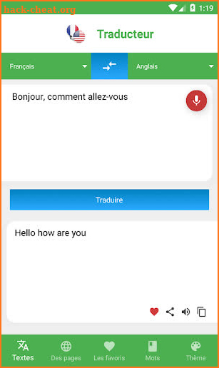 Traducteur Anglais - Le français screenshot