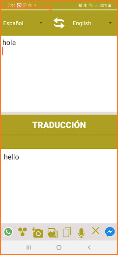 Traductor de idiomas screenshot