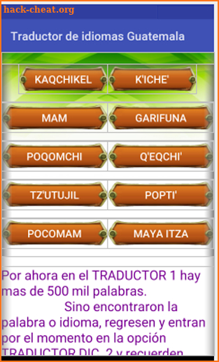 Traductor de Idiomas Guatemala screenshot