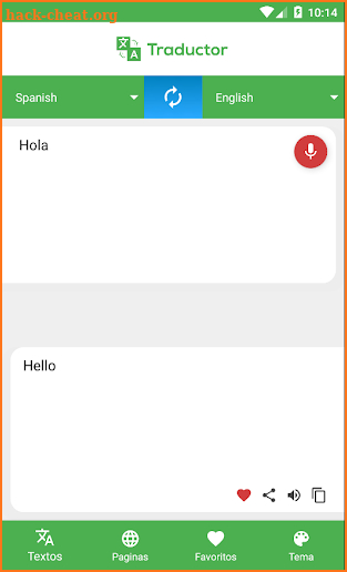 Traductor de Voz y Texto screenshot