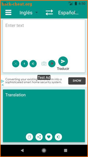 Traductor por texto,voz,fotografías y páginas web screenshot