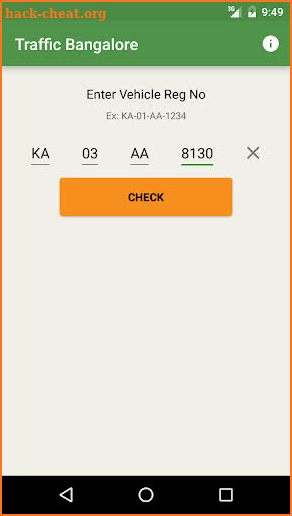 Traffic Bangalore: Check Fines screenshot