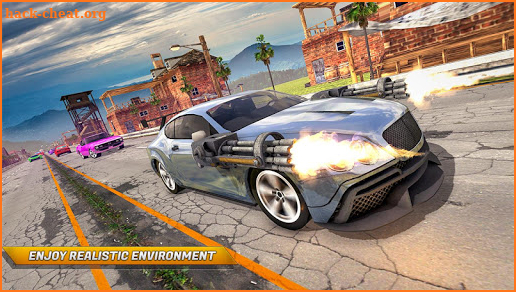 Traffic Car Shooter Racing Drive Simulator screenshot