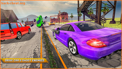 Traffic Car Shooter Racing Drive Simulator screenshot