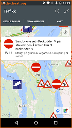 Traffic in Norway screenshot