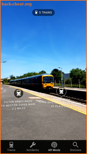 Train Beacon Augmented Reality screenshot