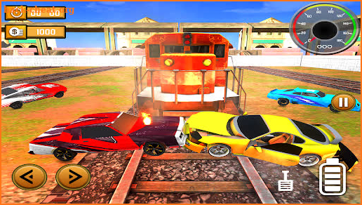Train Demolition Derby Car Sim screenshot