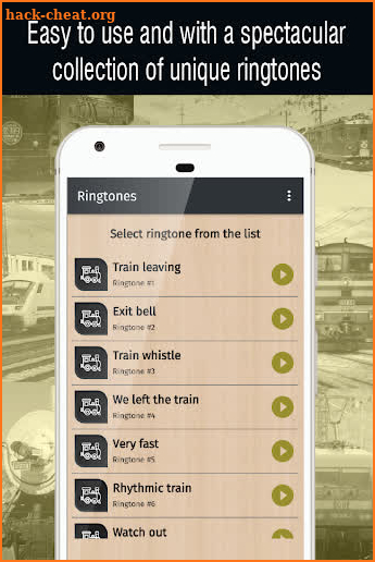 train ringtones for phone screenshot