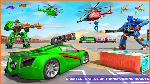 Train Robot Car Game – Helicopter Robot Game 2021 screenshot