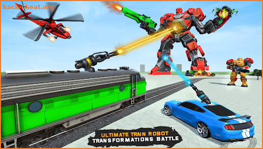 Train Robot - Police Car Game screenshot