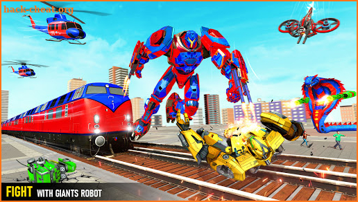 Train Robot Snake Transform Robot Shooting Games screenshot