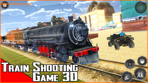 Train Shooting Game: Free Fire Train Gold Robbery screenshot