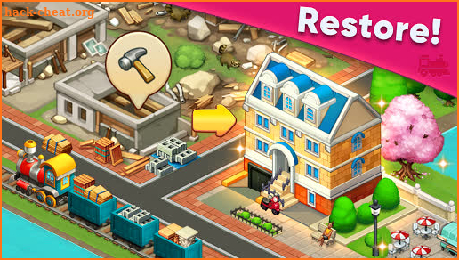 Train town - 3 match merge magic puzzle games screenshot