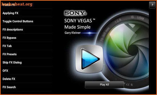Training for Sony Vegas 12 v2 screenshot