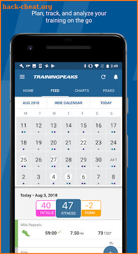 TrainingPeaks screenshot
