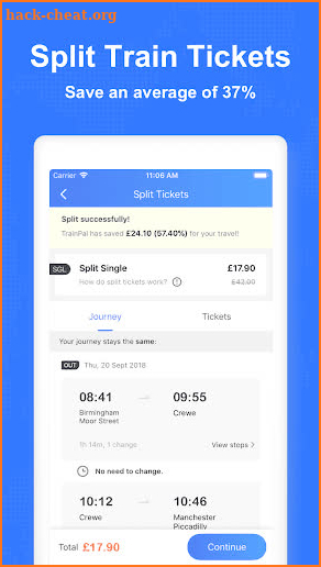 TrainPal UK - Book Train Tickets & Split Fares screenshot
