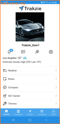 Trakzie - Free Versatile GPS Tracker screenshot