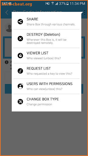 TransBox for direct encryption within other apps. screenshot