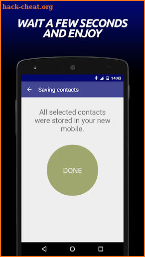 Transfer Contacts screenshot