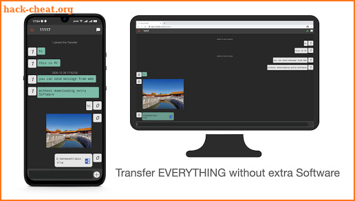 Transfer-EasyTransfer files between APP and WEB screenshot