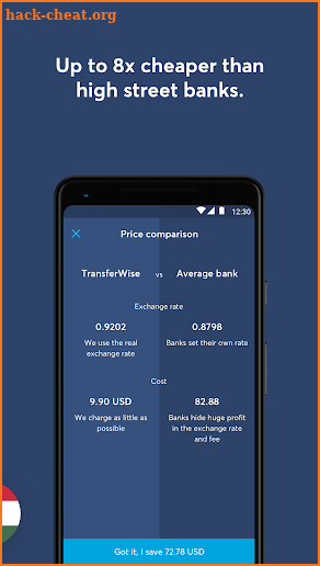 TransferWise Money Transfer screenshot