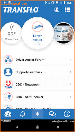 Transflo Driver Assist screenshot