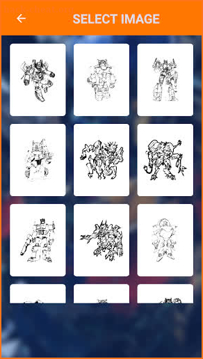 Transformer superheroes coloring book screenshot