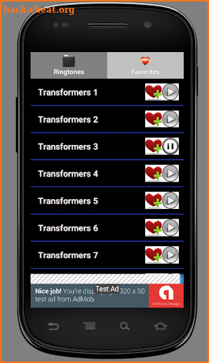 Transformers Ringtones screenshot