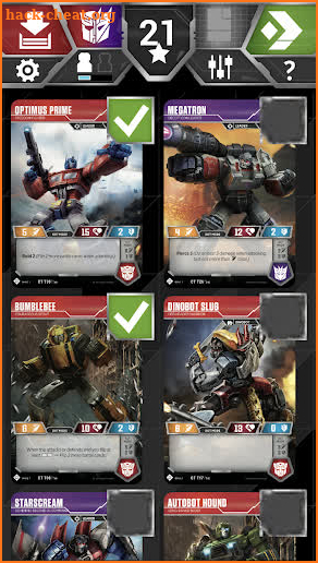 Transformers TCG Companion App screenshot