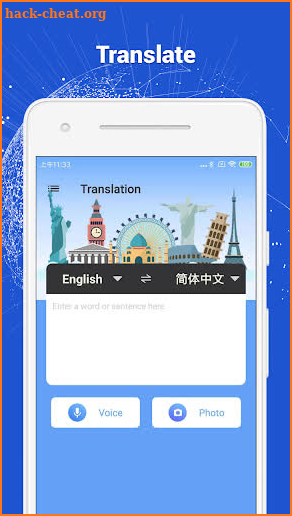 Translate-Picture&Text&Speech translation screenshot