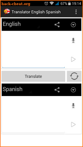 Translator English to Spanish screenshot