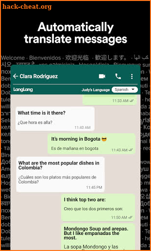 Translator for WhatsApp - LangLang screenshot