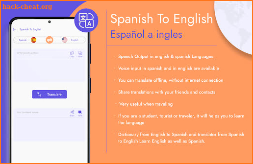 Translator Spanish English screenshot