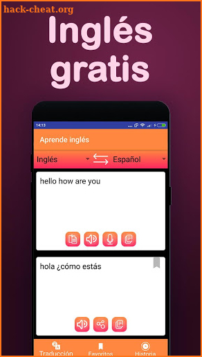 Translator: Spanish to English screenshot