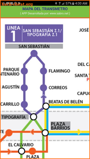 Transmetro Guatemala Mapa 2019 screenshot
