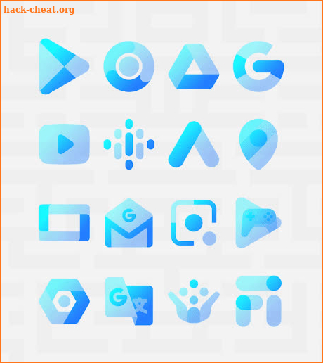 Transparent Blue - Icon Pack screenshot