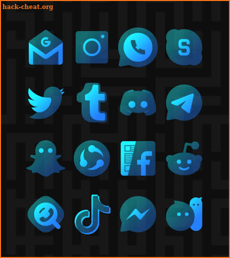 Transparent Blue - Icon Pack screenshot