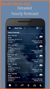 Transparent clock weather Pro screenshot